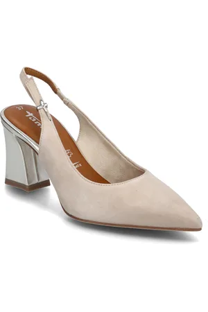 Tamaris Women Sling Shoes Sling Backs Heeled Slingbacks Grey