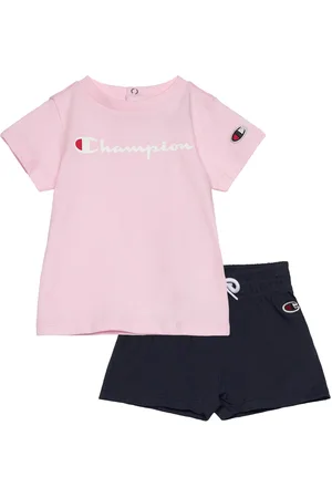 Champion Set Sport Sets With Short-sleeved T-shirt Pink