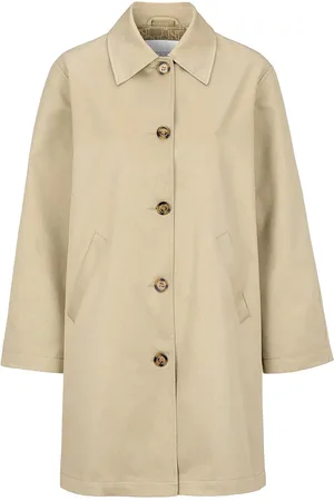 Newhouse Verona Car Coat Ohut Pitkä Takki Beige