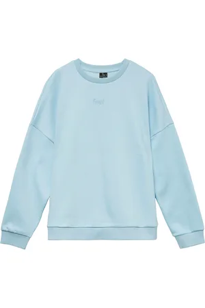 VERO MODA Vmpernille Bea Ls Sweat Box Jrs Tops Sweat-shirts & Hoodies Sweat-shirts Blue
