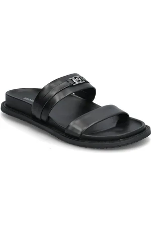 Michael Kors Mandy Flat Sandal Shoes Sandals Flat Sandals Black