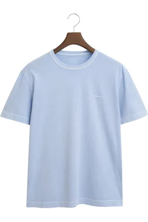 GANT Sunfaded Ss T-Shirt Tops T-shirts Short-sleeved Blue