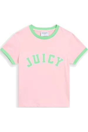 Juicy Couture Collegiate Ringer T-Shirt Tops T-shirts & Tops Short-sleeved Pink