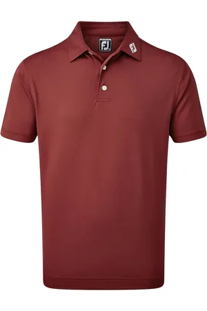 FootJoy Stretch Pique Solid Sport Men Sport Clothing Sport Tops Sport Polos Sport Short-sleeved Polos Burgundy