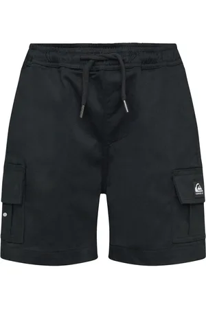 Quiksilver Taxer Cargo Youth Bottoms Shorts Sport Shorts Black