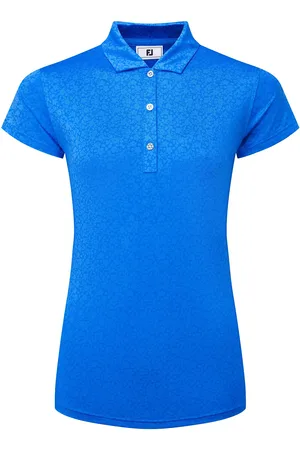 FootJoy Painted Floral Cap Sleeve Lisle Sport Women Sport Clothing Sports Tops & T-shirts Sport Crop Tops Sport Short-sleeved Crop Tops Pink