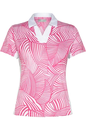 Callaway Stencil Floral Polo Sport Women Sport Clothing Sports Tops & T-shirts Sport Polos Pink