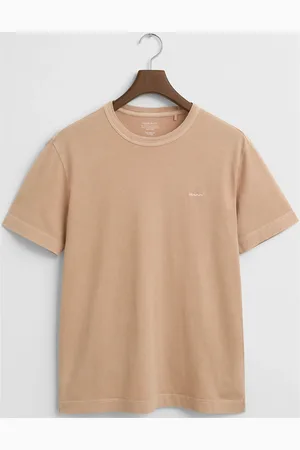 GANT Sunfaded Ss T-Shirt Tops T-shirts Short-sleeved Beige