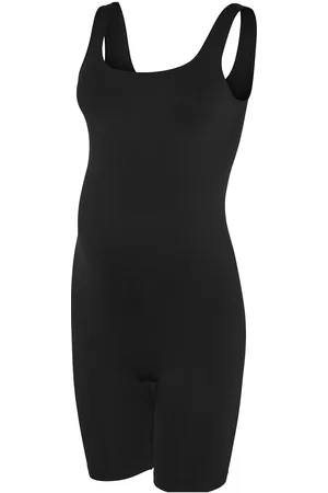 Mama;licious Mlheal Sl Seamless Playsuit Noos Bottoms Jumpsuits Black