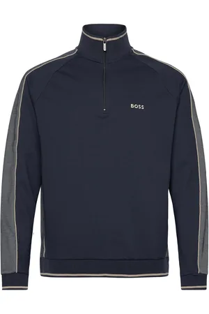 HUGO BOSS Tracksuit 1/4 Jacket Designers Sweat-shirts & Hoodies Sweat-shirts Navy