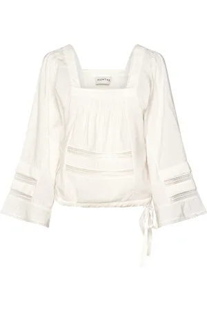 Munthe Urose Tops Blouses Long-sleeved White