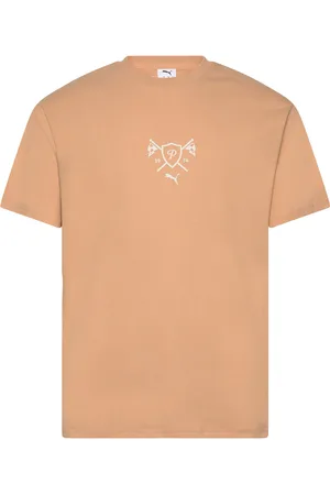 PUMA Pl Lifestyle Graphic Tee Sport Men Sports Clothes Sport Tops Sport T-shirts Beige