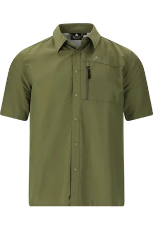 Whistler Elm M S-S Shirt Sport Men Sport Clothing Sport Tops Sport Shirts Khaki Green