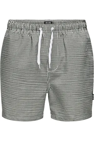Only & Sons Osjted Stripe Seersucker Swim Acc Uimashortsit Black