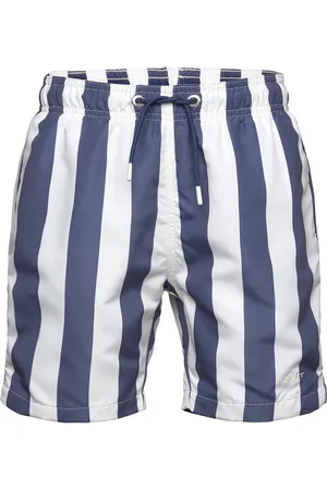 GANT Block Stripe Swim Shorts Uimashortsit Blue