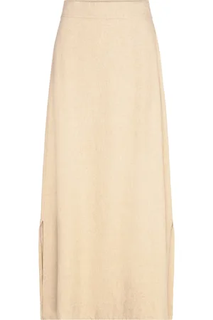 Levete Room Lr-Naja Skirts Maxi Skirts Cream