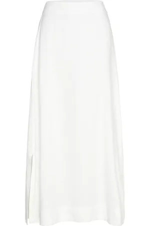 Levete Room Lr-Naja Skirts Maxi Skirts White