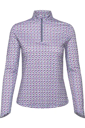 Callaway Chev Geo Sun Protection Top Sport Sport Clothing Sports Tops & T-shirts Sport Long Sleeve Tops Blue