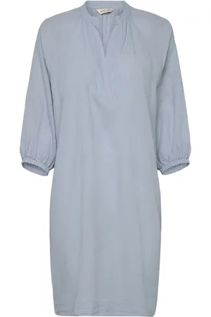 GANT Rel Linen Dress Lyhyt Mekko Blue