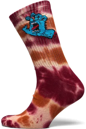Santa Cruz Screaming Hand Tie Dye Sock Underwear Socks Regular Socks Multi/patterned
