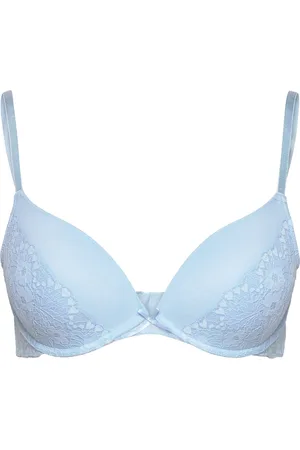Hunkemöller Cherry Pp Push Lingerie Bras & Tops Push Up Bras Blue