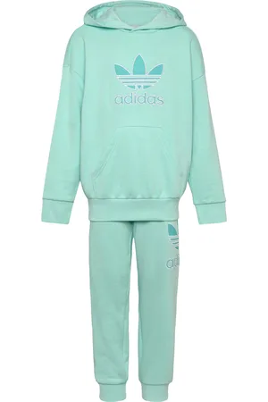 adidas Hoodie Set Sport Tracksuits Green