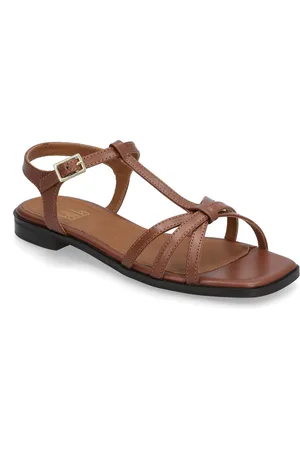Billi Bi Sandals Shoes Sandals Flat Sandals Brown
