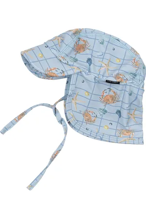 Mikk-Line Swim Hat W. Print - Recycled Uimalakki Blue