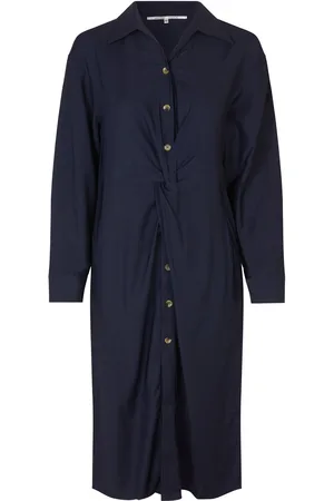 Second Female Christie Dress Polvipituinen Mekko Navy