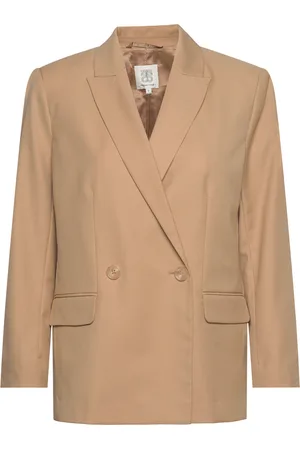 Second Female Junni Blazer Blazers Double Breasted Blazers Beige