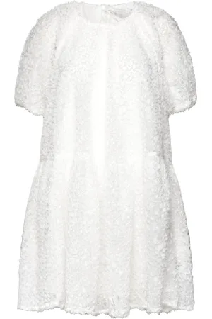 SELECTED Slfmanuela 2/4 Short Structure Dress B Lyhyt Mekko White