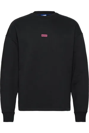 Hugo Blue Naviu Tops Sweat-shirts & Hoodies Sweat-shirts Black