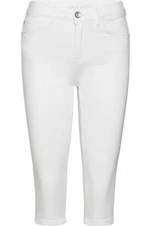 Garcia Celia Capri Bottoms Trousers Capri Trousers White