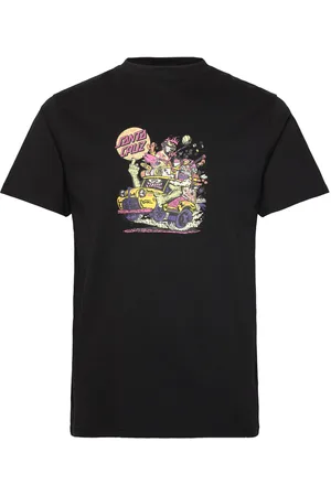 Santa Cruz Johnson Beast Wagon T-Shirt Tops T-shirts Short-sleeved Black