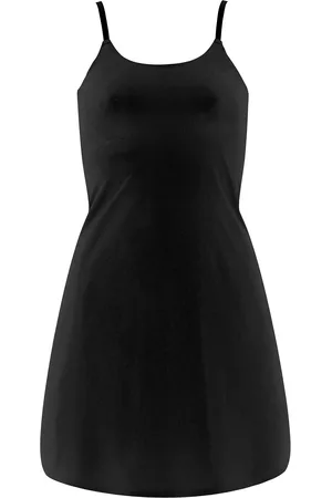 Missya Seamless Slip Dress Lyhyt Mekko Black