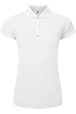 FootJoy Cap Sleeve Lisle Sport Women Sport Clothing Sports Tops & T-shirts Sport Crop Tops Sport Short-sleeved Crop Tops White