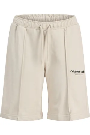 JACK & JONES Jpstvesterbro Sweat Shorts Gms Sn Jnr Bottoms Shorts Sweat Shorts Cream Jack & J S