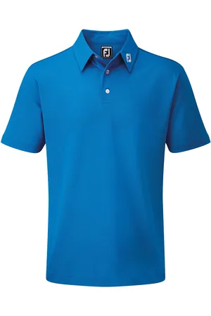 FootJoy Stretch Pique Solid Sport Men Sport Clothing Sport Tops Sport Polos Sport Short-sleeved Polos Blue