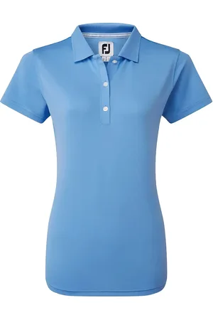 FootJoy Stretch Pique Solid Sport Women Sport Clothing Sports Tops & T-shirts Sport Crop Tops Sport Short-sleeved Crop Tops Blue