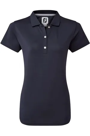 FootJoy Stretch Pique Solid Sport Women Sport Clothing Sports Tops & T-shirts Sport Crop Tops Sport Short-sleeved Crop Tops Navy