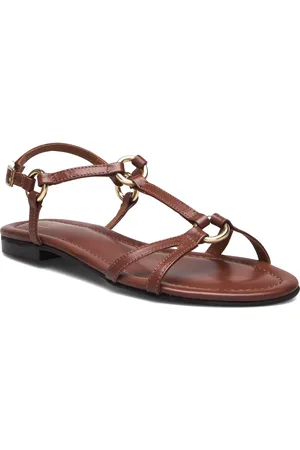 Billi Bi Sandals Shoes Sandals Flat Sandals Brown