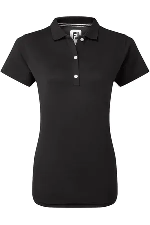 FootJoy Stretch Pique Solid Sport Women Sport Clothing Sports Tops & T-shirts Sport Crop Tops Sport Short-sleeved Crop Tops Black
