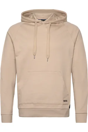 HUGO BOSS Iconic Hoodie Designers Sweat-shirts & Hoodies Hoodies Beige