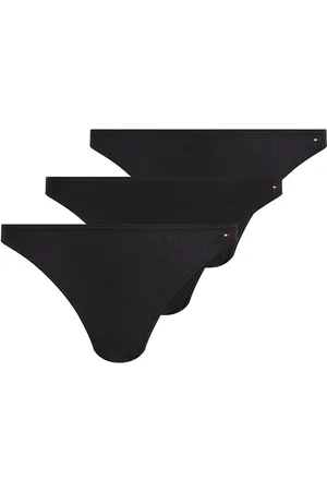 Tommy Hilfiger 3 Pack Dipped Bikini Alushousut Brief Tangat Black