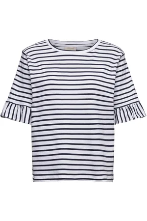 Freequent Fqmarline-Tee Tops T-shirts & Tops Short-sleeved White