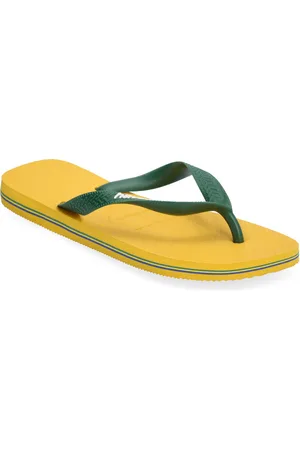 Havaianas Hav Brazil Logo Shoes Summer Shoes Sandals Flip Flops Yellow
