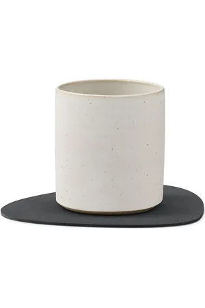 LIND DNA 4-Set Glass Mat Curve Double Home Tableware Dining & Table Accessories Coasters Grey