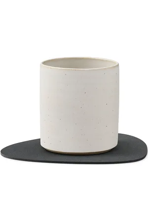LIND DNA 4-Set Glass Mat Curve Double Home Tableware Dining & Table Accessories Coasters Grey