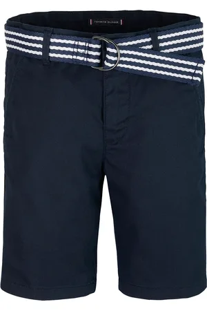 Tommy Hilfiger Woven Belted Short Bottoms Shorts Navy
