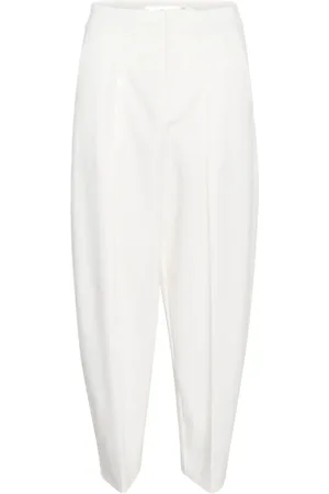 INWEAR Zellaiw Barrel Pant Bottoms Trousers Suitpants White